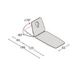 Afbeeldingen van Giove 1 - Tweedelige Behandelbank - Donker onderstel