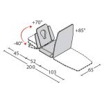 Afbeeldingen van Giove 7 - Zevendelige Behandelbank - Donker onderstel